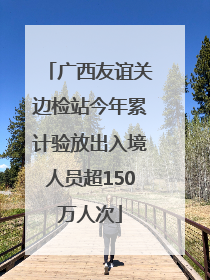广西友谊关边检站今年累计验放出入境人员超150万人次