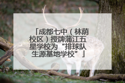 成都七中（林荫校区）授牌蒲江五星学校为“排球队生源基地学校”