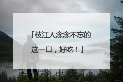 枝江人念念不忘的这一口，好吃！