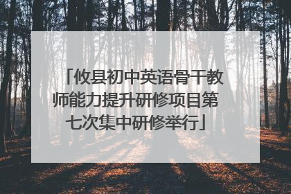 攸县初中英语骨干教师能力提升研修项目第七次集中研修举行