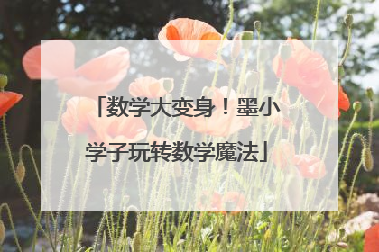 数学大变身！墨小学子玩转数学魔法
