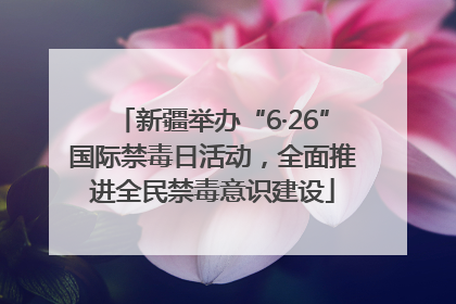 新疆举办“6·26”国际禁毒日活动，全面推进全民禁毒意识建设
