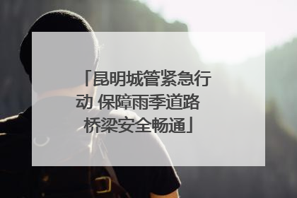 昆明城管紧急行动 保障雨季道路桥梁安全畅通