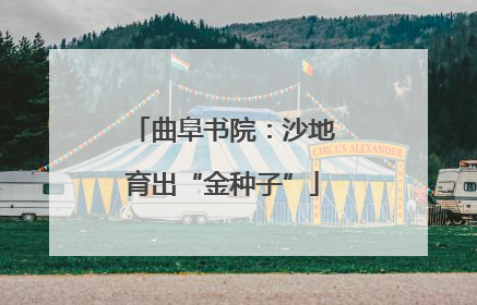 曲阜书院：沙地育出“金种子”