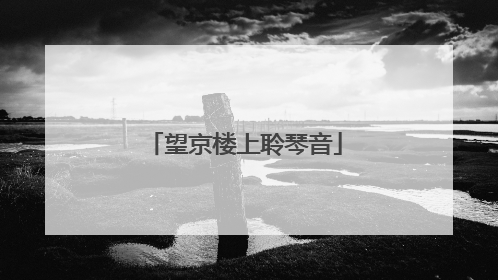 望京楼上聆琴音