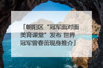 朝阳区“冠军面对面美育课堂”发布 世界冠军曾春蕾现身推介