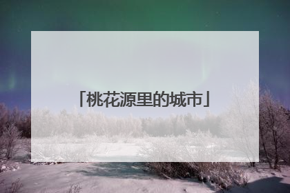 桃花源里的城市