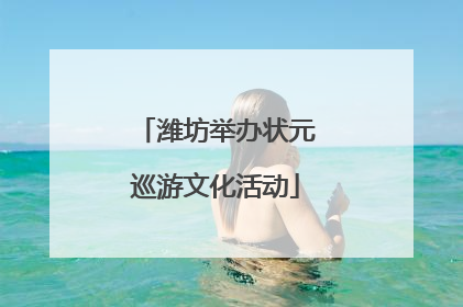 潍坊举办状元巡游文化活动