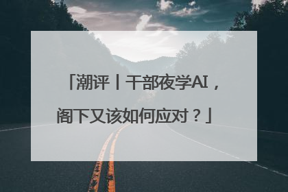 潮评丨干部夜学AI，阁下又该如何应对？
