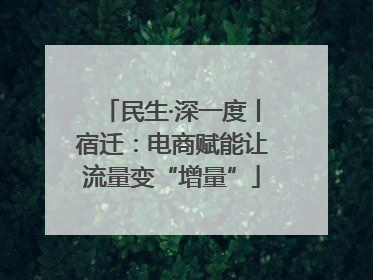 民生·深一度丨宿迁：电商赋能让流量变“增量”