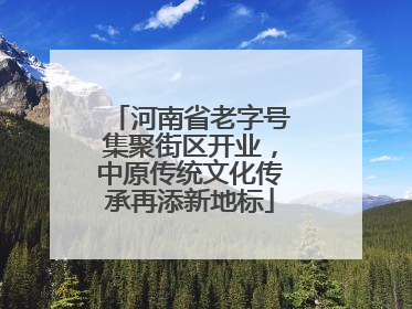 河南省老字号集聚街区开业，中原传统文化传承再添新地标