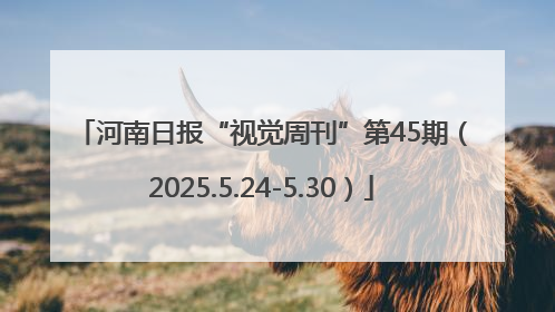 河南日报“视觉周刊”第45期（2025.5.24-5.30）