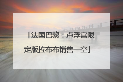 法国巴黎：卢浮宫限定版拉布布销售一空