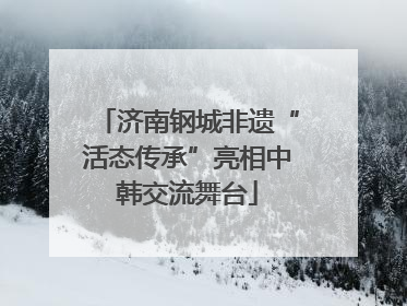 济南钢城非遗“活态传承”亮相中韩交流舞台