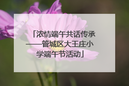 浓情端午共话传承——管城区大王庄小学端午节活动