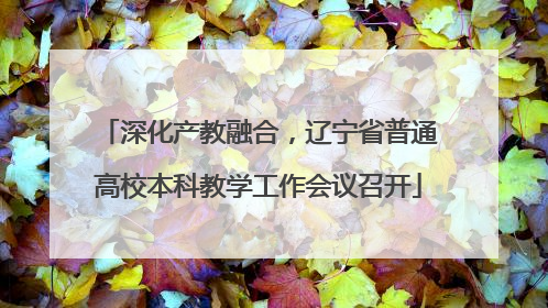 深化产教融合，辽宁省普通高校本科教学工作会议召开
