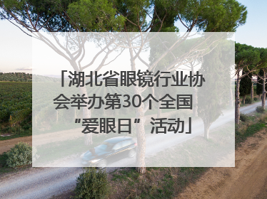 湖北省眼镜行业协会举办第30个全国“爱眼日”活动