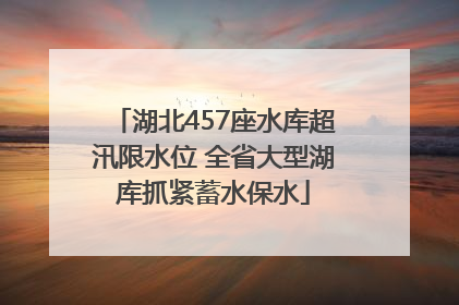 湖北457座水库超汛限水位 全省大型湖库抓紧蓄水保水