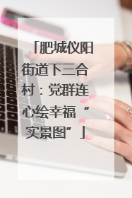 肥城仪阳街道下三合村：党群连心绘幸福“实景图”