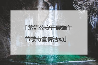 茅箭公安开展端午节禁毒宣传活动