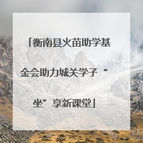 衡南县火苗助学基金会助力城关学子“坐”享新课堂