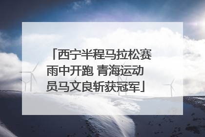 西宁半程马拉松赛雨中开跑 青海运动员马文良斩获冠军