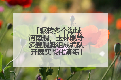 辗转多个海域 渭南舰、玉林舰等多艘舰艇组成编队开展实战化演练