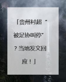 贵州村超“被足协叫停”？当地发文回应！