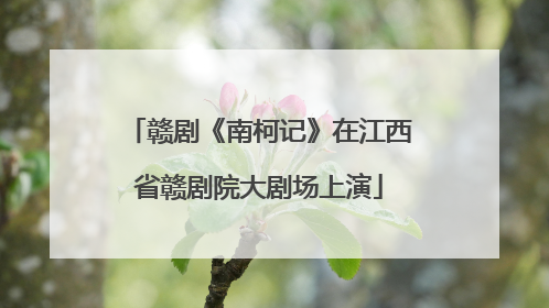 赣剧《南柯记》在江西省赣剧院大剧场上演