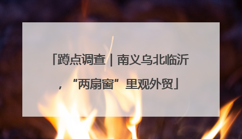 蹲点调查｜南义乌北临沂，“两扇窗”里观外贸
