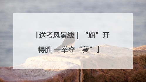送考风景线｜“旗”开得胜 一举夺“葵”