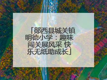 郧西县城关镇明德小学：趣味闯关展风采 快乐无纸助成长