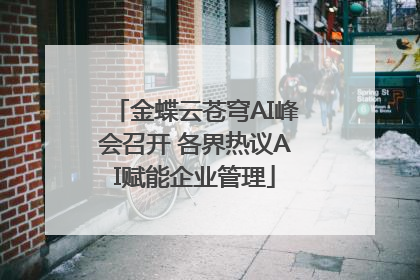 金蝶云苍穹AI峰会召开 各界热议AI赋能企业管理