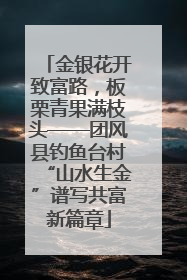金银花开致富路，板栗青果满枝头——团风县钓鱼台村“山水生金”谱写共富新篇章
