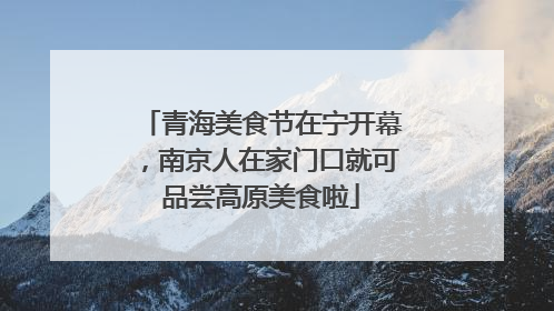青海美食节在宁开幕，南京人在家门口就可品尝高原美食啦