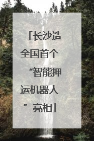 长沙造全国首个“智能押运机器人”亮相