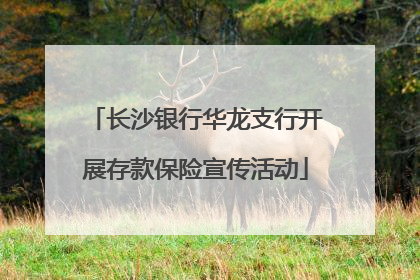 长沙银行华龙支行开展存款保险宣传活动