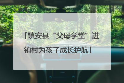 镇安县“父母学堂”进镇村为孩子成长护航