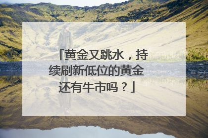 黄金又跳水，持续刷新低位的黄金还有牛市吗？