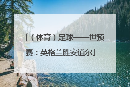 （体育）足球——世预赛：英格兰胜安道尔