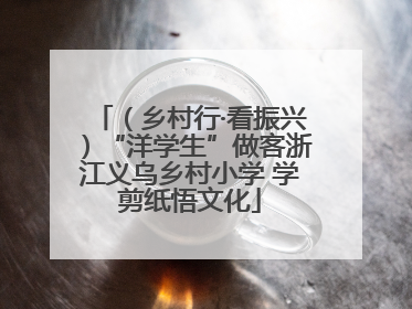 （乡村行·看振兴）“洋学生”做客浙江义乌乡村小学 学剪纸悟文化