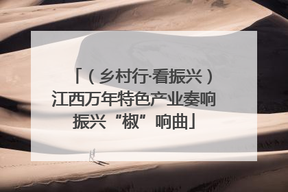 （乡村行·看振兴）江西万年特色产业奏响振兴“椒”响曲