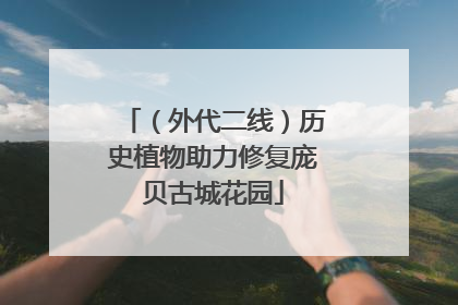 （外代二线）历史植物助力修复庞贝古城花园