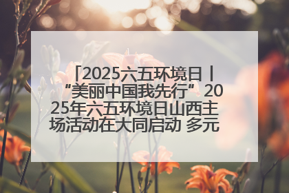 2025六五环境日丨“美丽中国我先行”2025年六五环境日山西主场活动在大同启动 多元形式绘就生态画卷