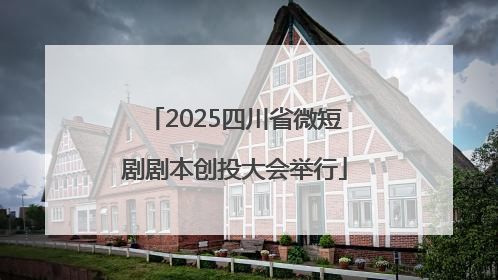 2025四川省微短剧剧本创投大会举行