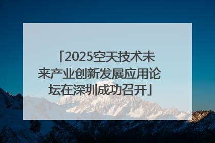 2025空天技术未来产业创新发展应用论坛在深圳成功召开
