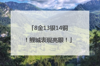 8金13银14铜！鲤城表现亮眼！