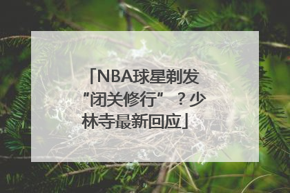 NBA球星剃发“闭关修行”？少林寺最新回应